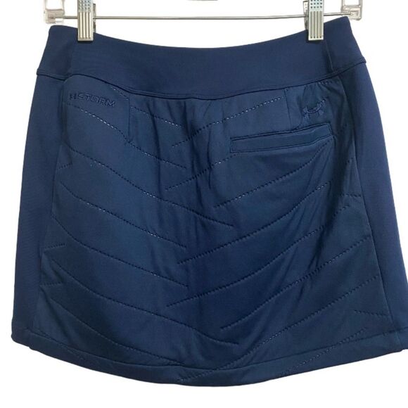NWT Under Armour Storm ColdGear Reactor Quilted Golf Skirt Size S Athletic Navy - Picture 8 of 16